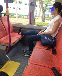 Image result for wheelchair man singapore feet up smrt gif