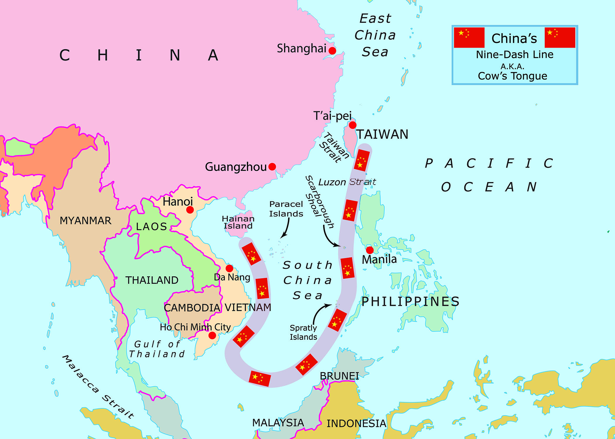 Тайвань и тайланд разница между ними. Nine-Dash line. Шанхайское море. 9 Dash line. Моря Китая на карте.