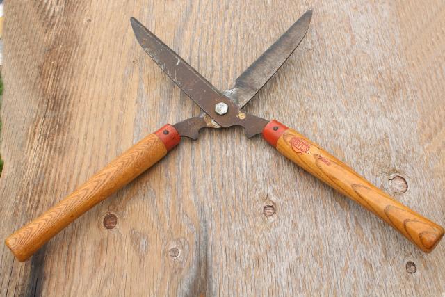 vintage-garden-tools-grass-shears-clippers-pruning-loppers-old-wood-handles-Laurel-Leaf-Farm-i...jpg